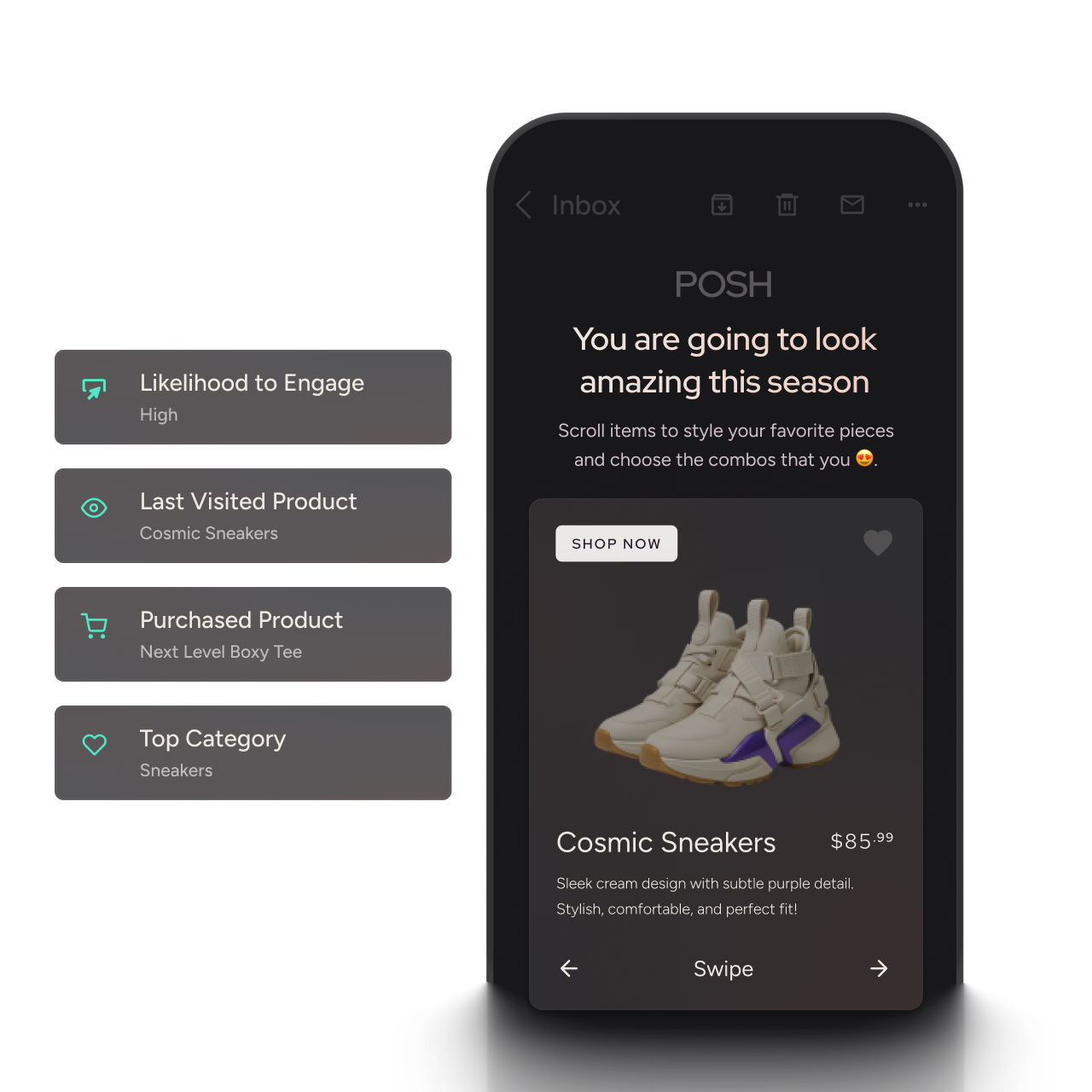 Craft impactful emails unique to every customer