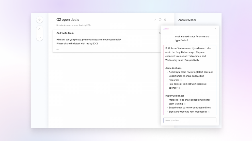 Superhuman for email management