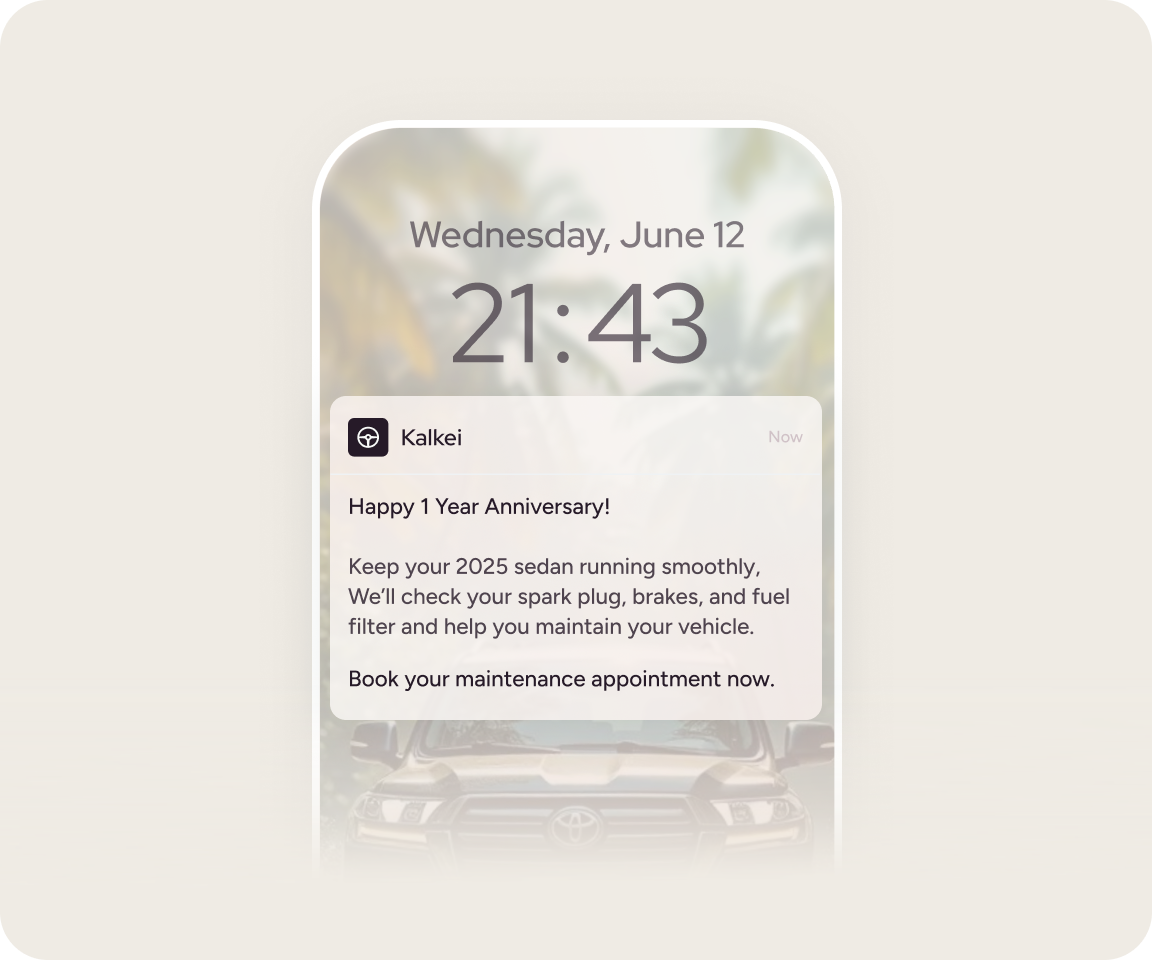 Cross-sell & upsell with personalized SMS messages