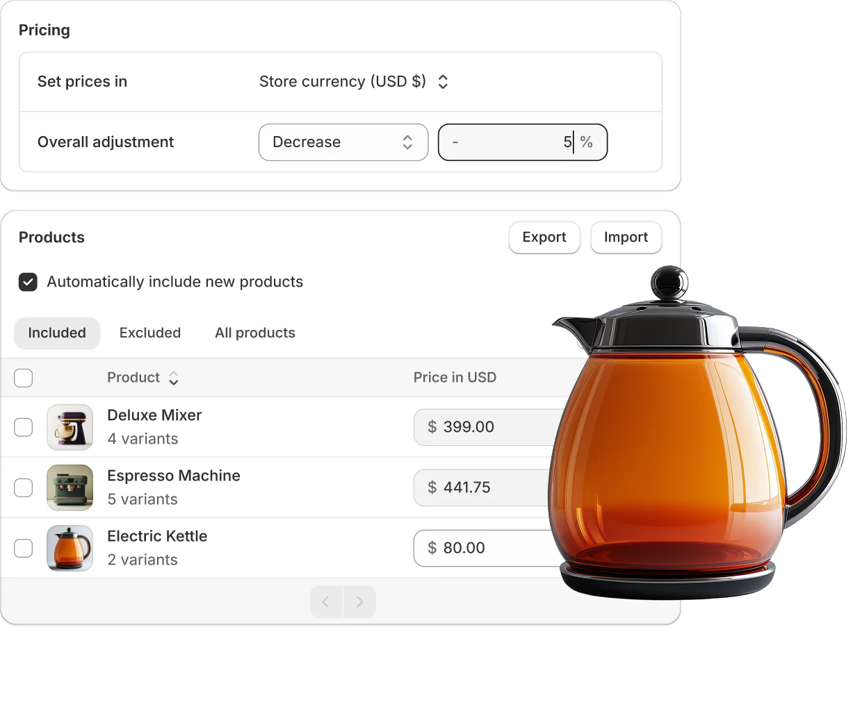 Insider One product catalogs are automatically filtered by market locale and currency, directly from Shopify Markets [Source: Shopify]
