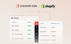 Intégration native Insider One avec Shopify Markets