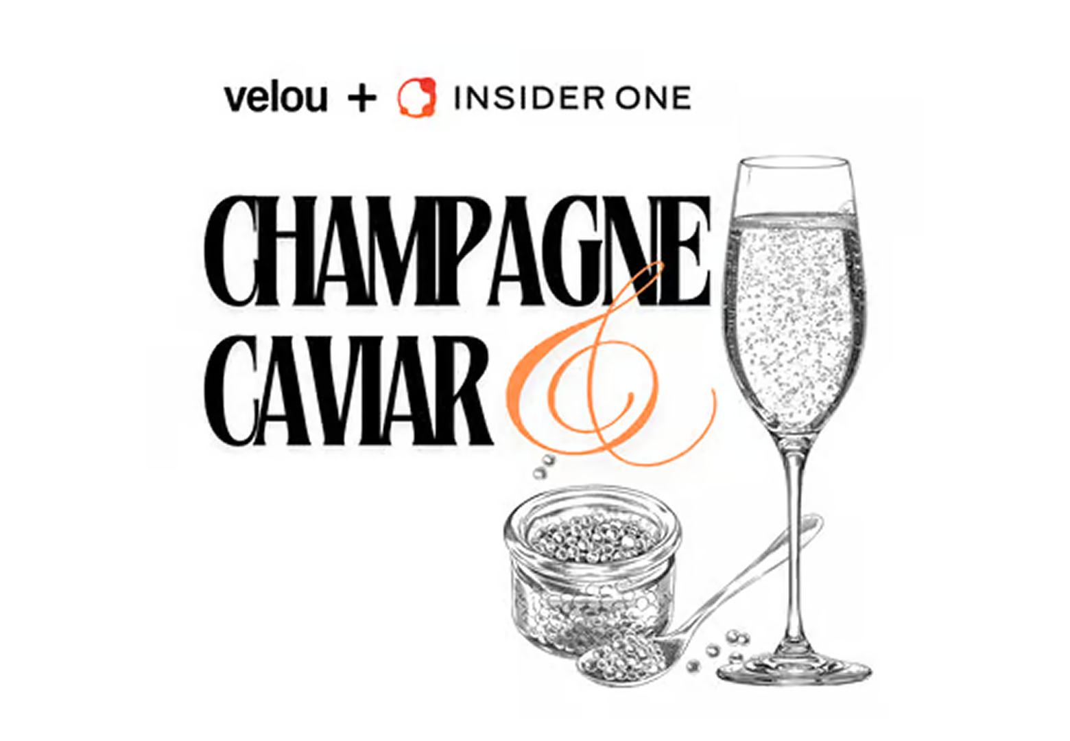 Cocktails & Caviar: Ice Sculpture, Delicious Food Pairings. A nice elevated experience.