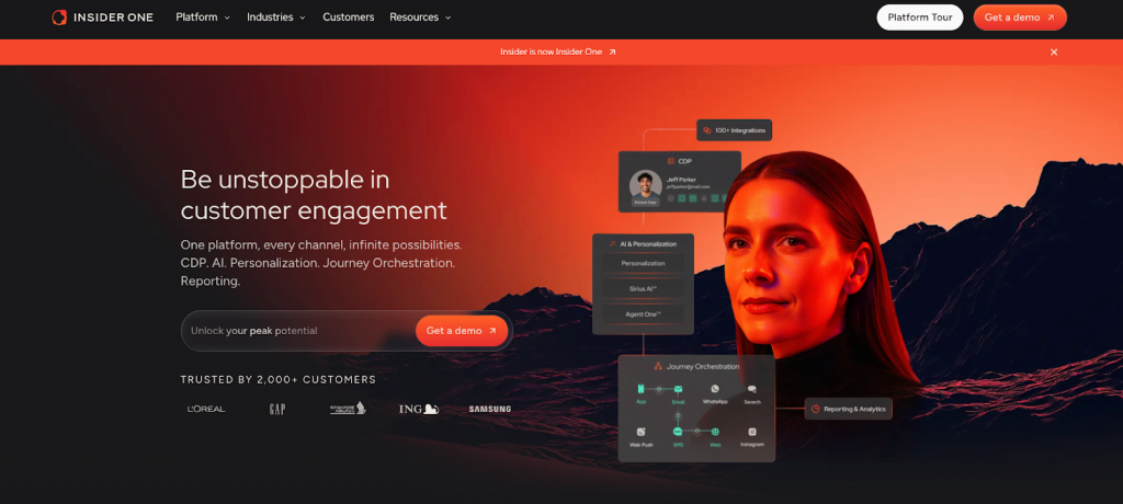 Insider One homepage