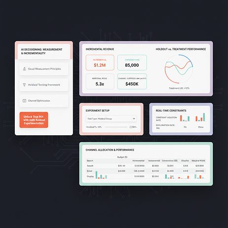 AI decisioning measurement and incrementality