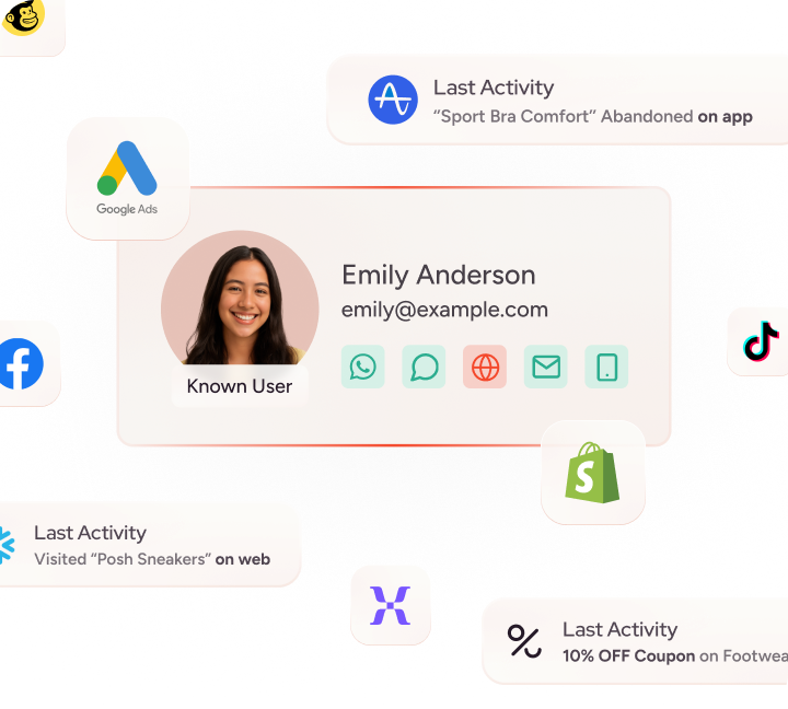 Insider One's unified customer profile