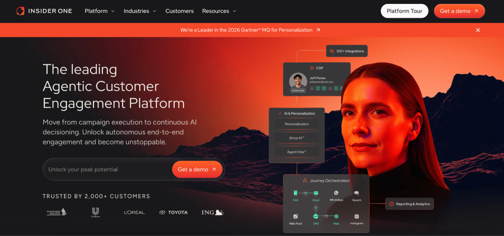 Insider One's homepage