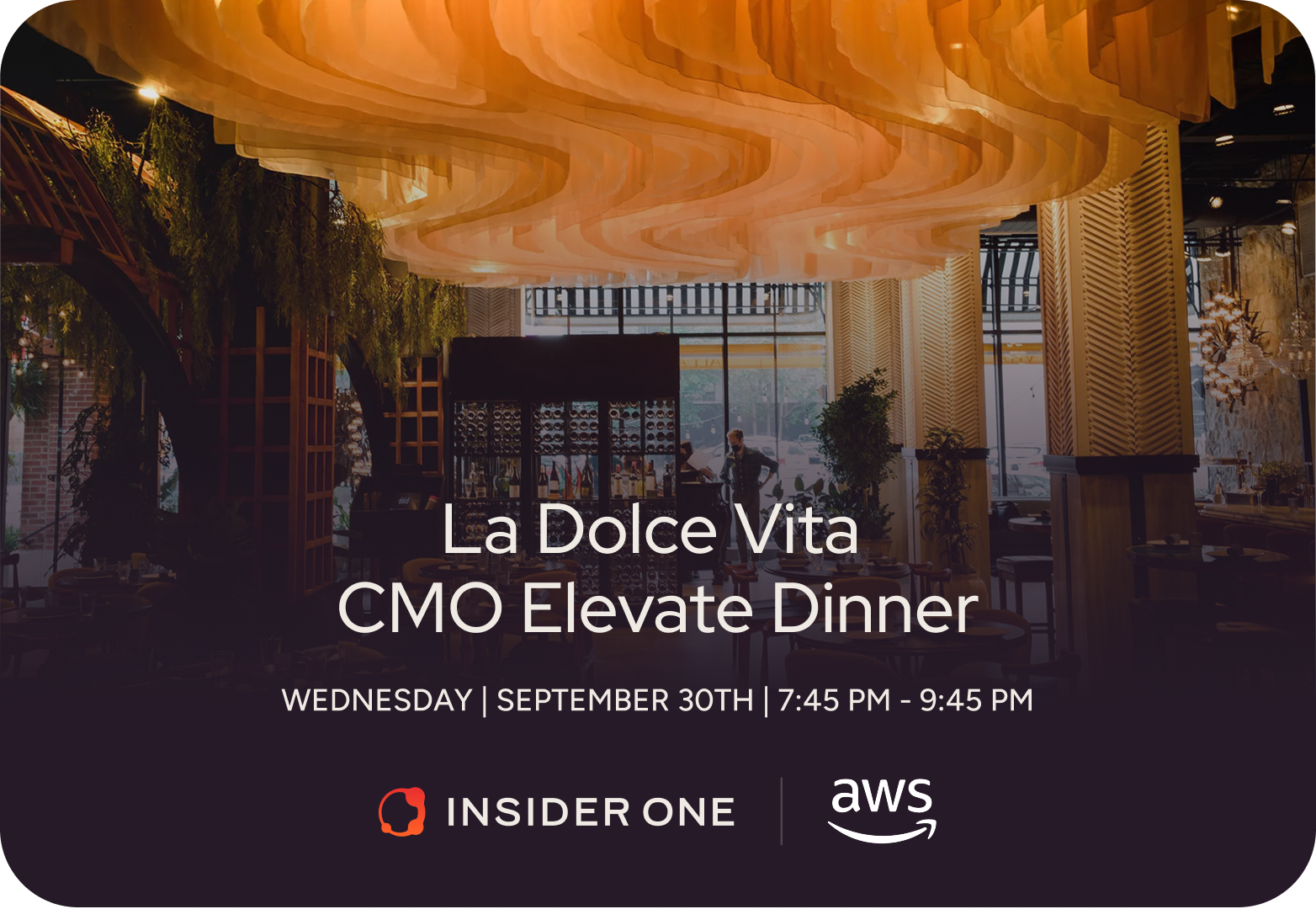 La Dolce Vita  <BR> CMO Elevate Dinner