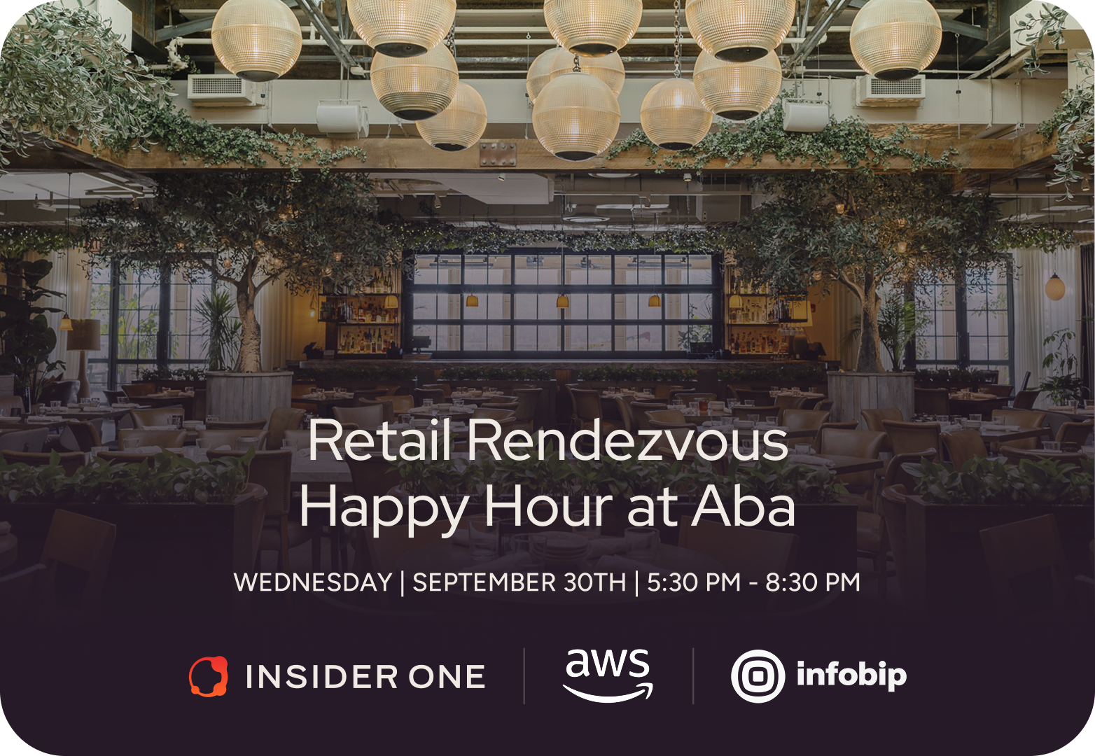 Retail Rendezvous <br>Happy Hour at Aba