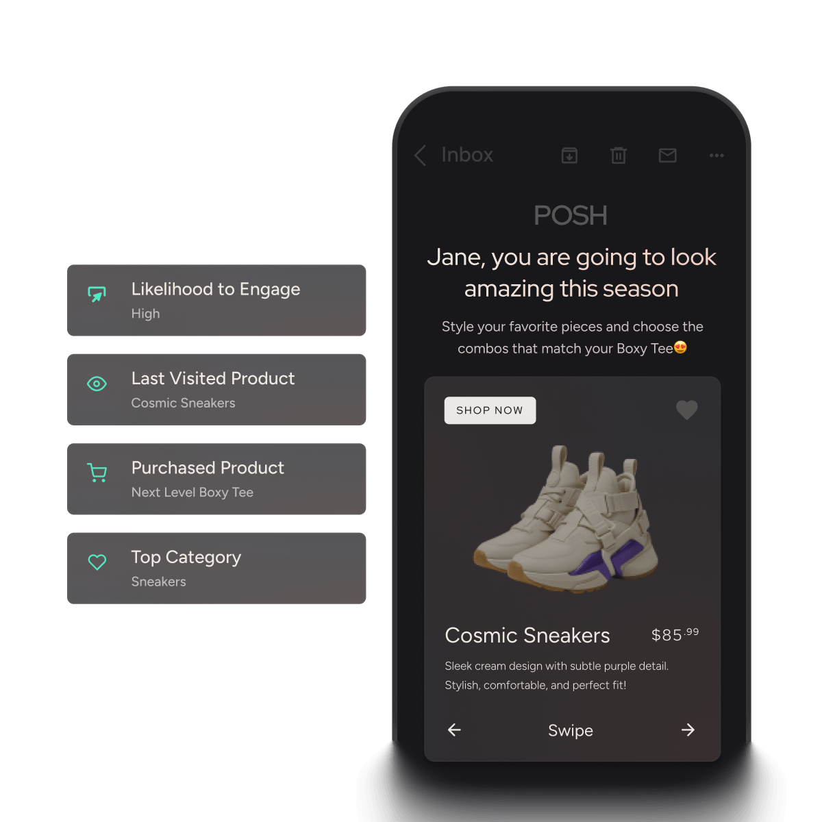 Craft impactful emails unique to every customer